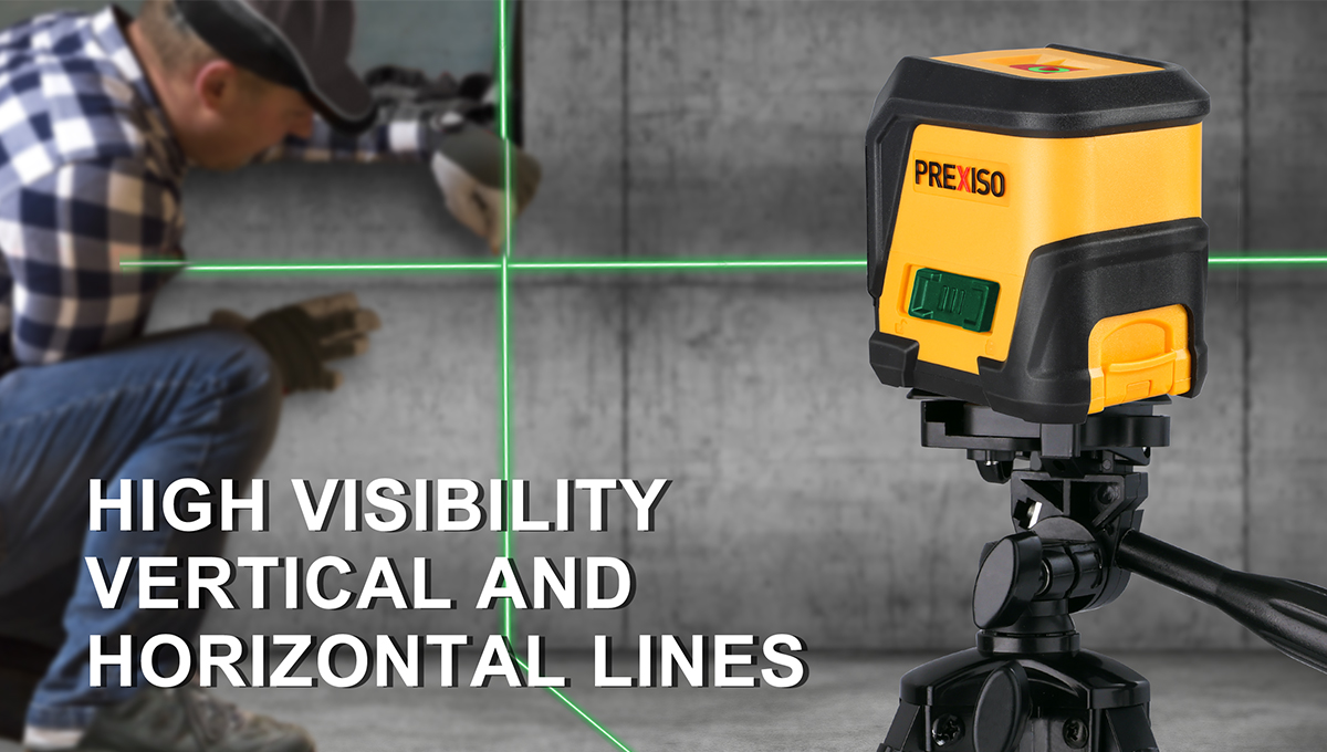 Ft M Green Beam Self Leveling Cross Line Laser Level With Tripod